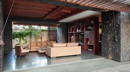 乐山独立别墅装修设计成印尼风格，异域风情家里享